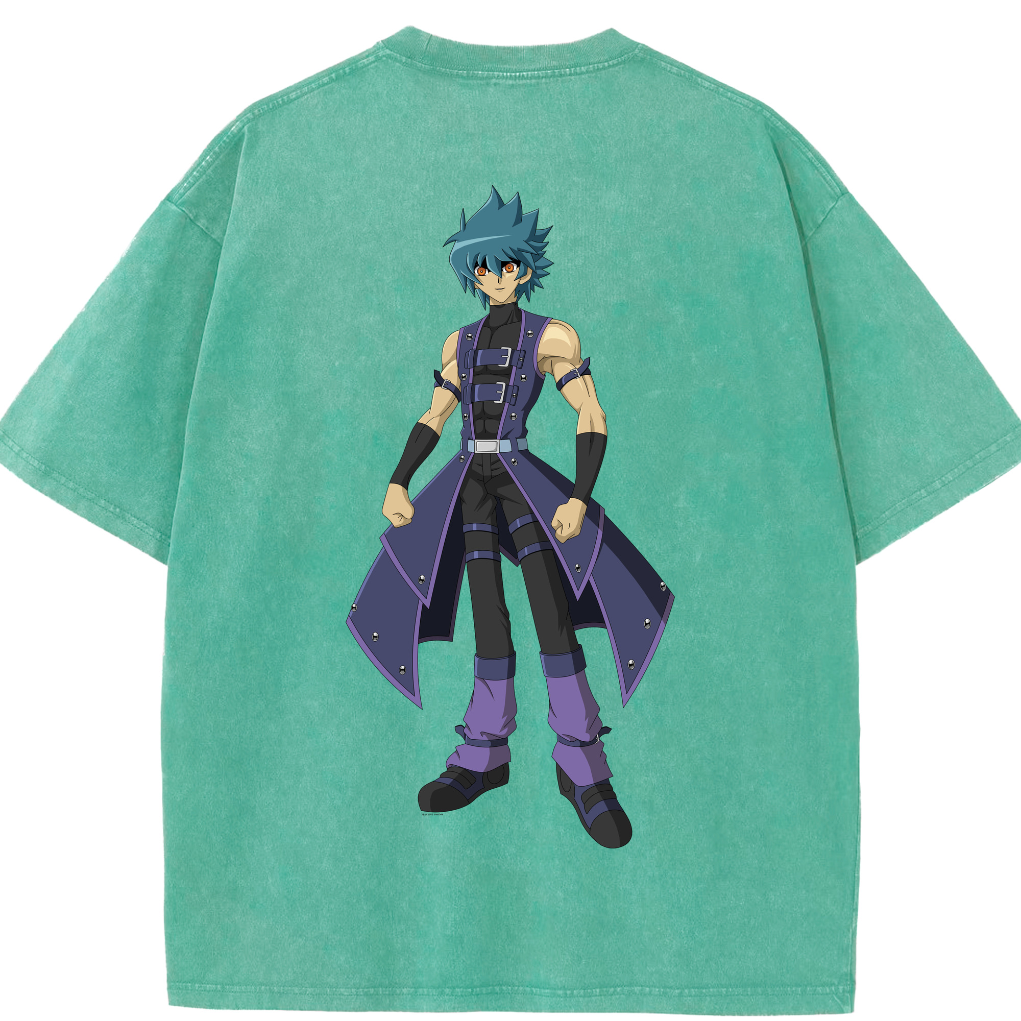 （画像用） 遊☆戯☆王 Yu-Gi-Oh! 綿100% ヴィンテージ風 半袖Tシャツ（背面プリント）